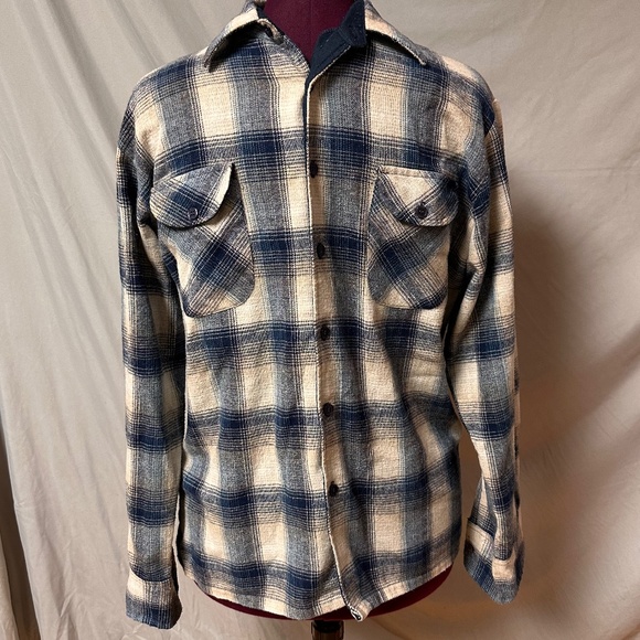 Quo Vadis Other - Vintage Quo Vadis Woodward's plaid button down shirt